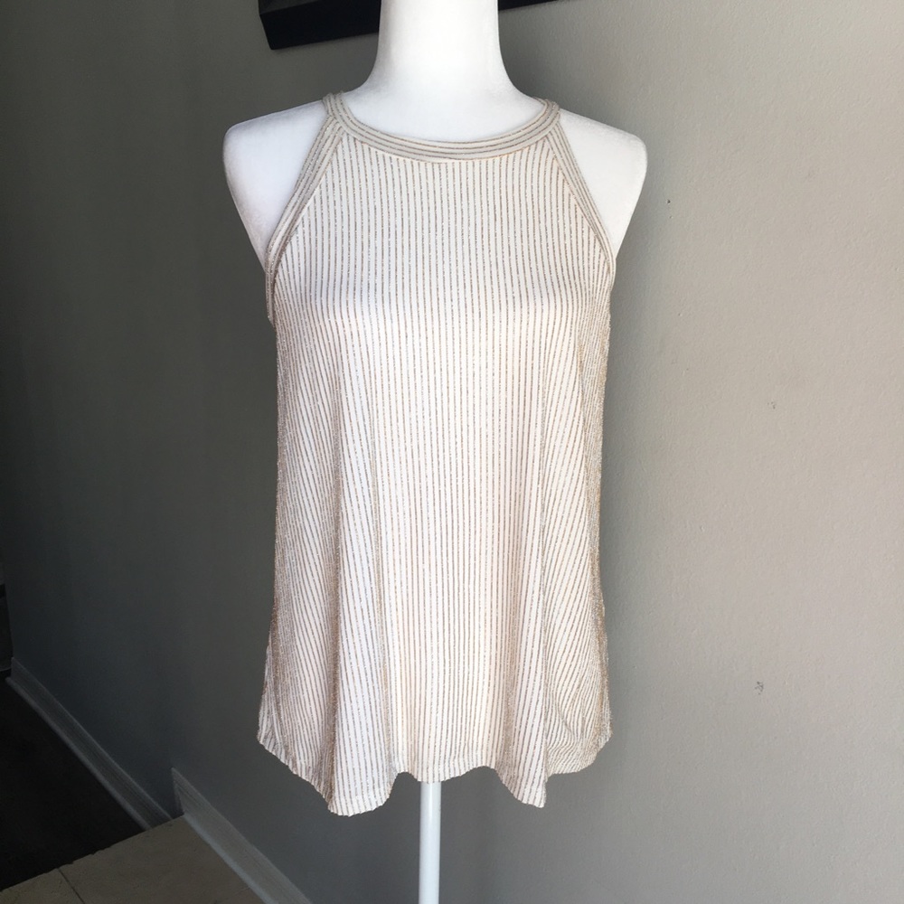 W5 Stylish Halter Top with Glitter Accents